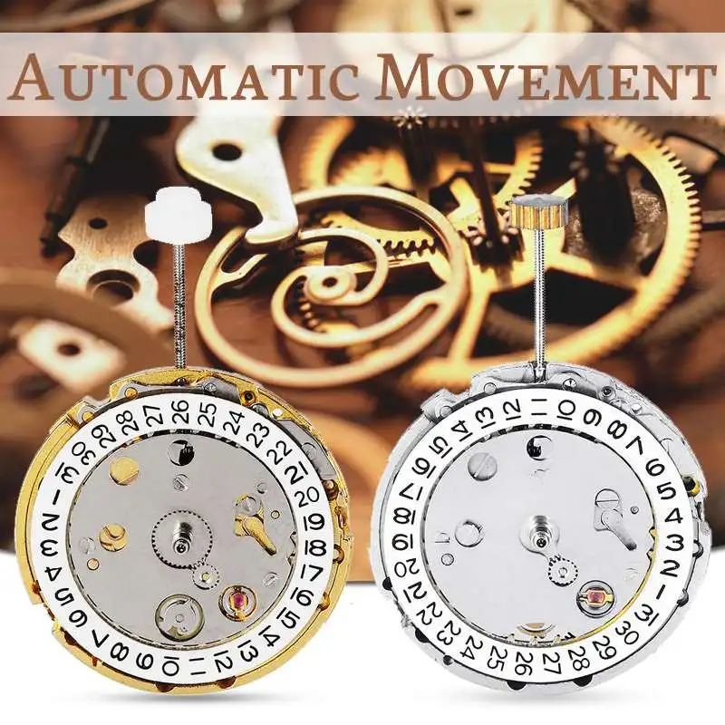 

Cymii Automatic Movement Replacement Round Watch Hand Winding Movement Date Display Watch Repair Tool Kits Watch Clock