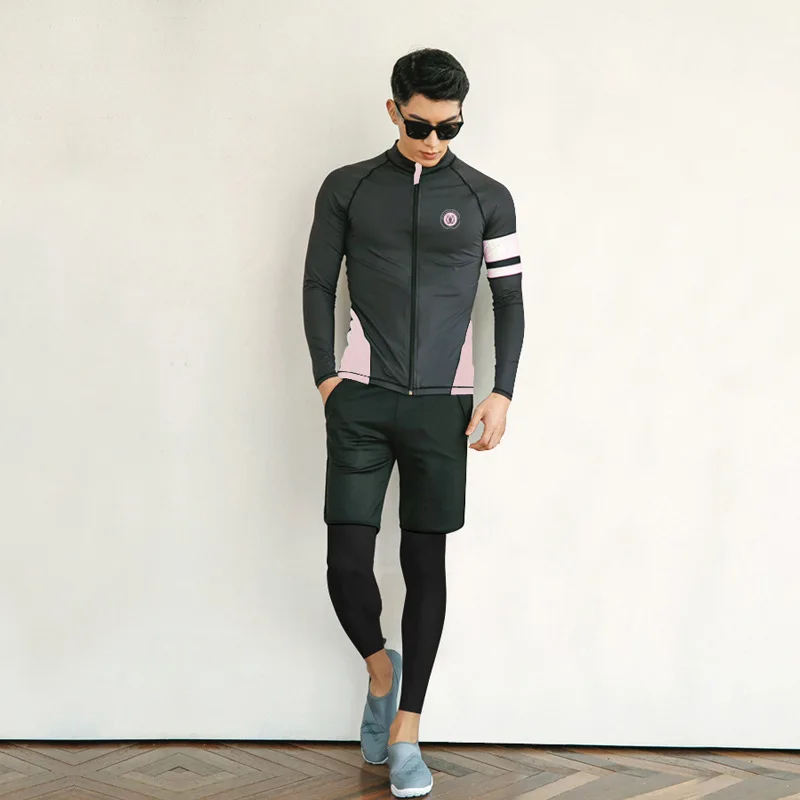 Купальник Rashguard женский из 4 предметов рубашка для плавания с длинным рукавом