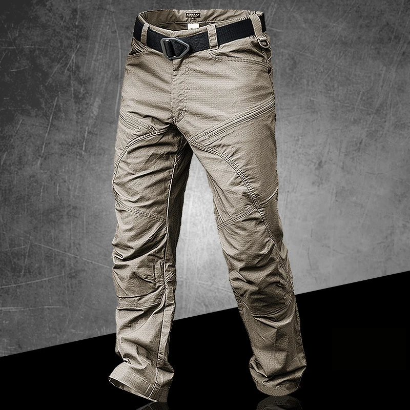 Kaufen Sommer Wasserdichte Taktische Hosen Männlichen Jogger Casual männer Cargo Hosen Baumwolle Hose Military Style Armee Schwarz Mann Hose Casual