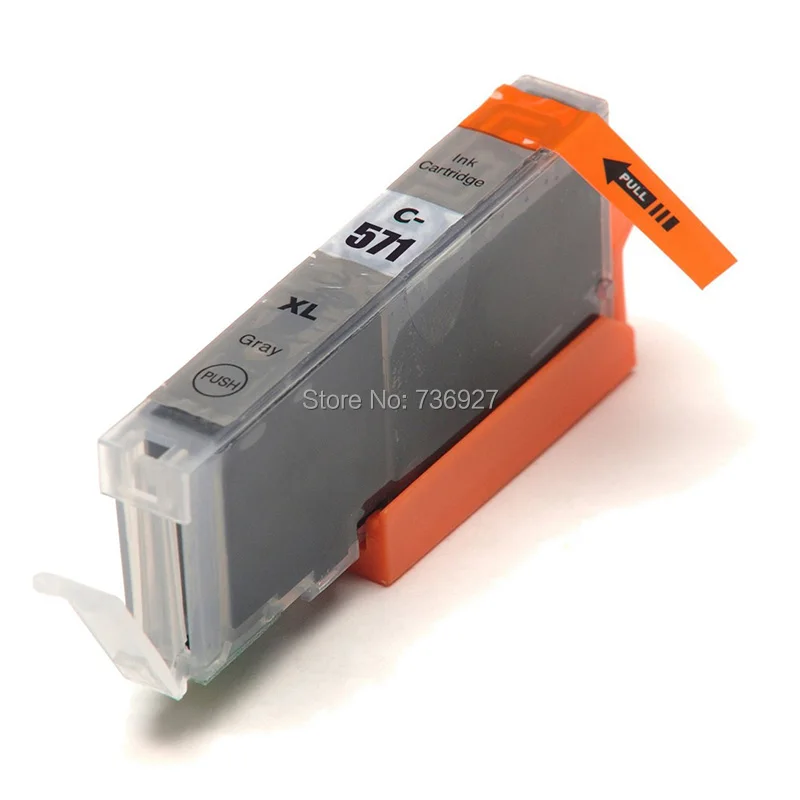 3X Grey For CLI 571 CLI571XL CLI571 Compatible Ink Cartridge For Canon PIXMA MG7750 MG7751