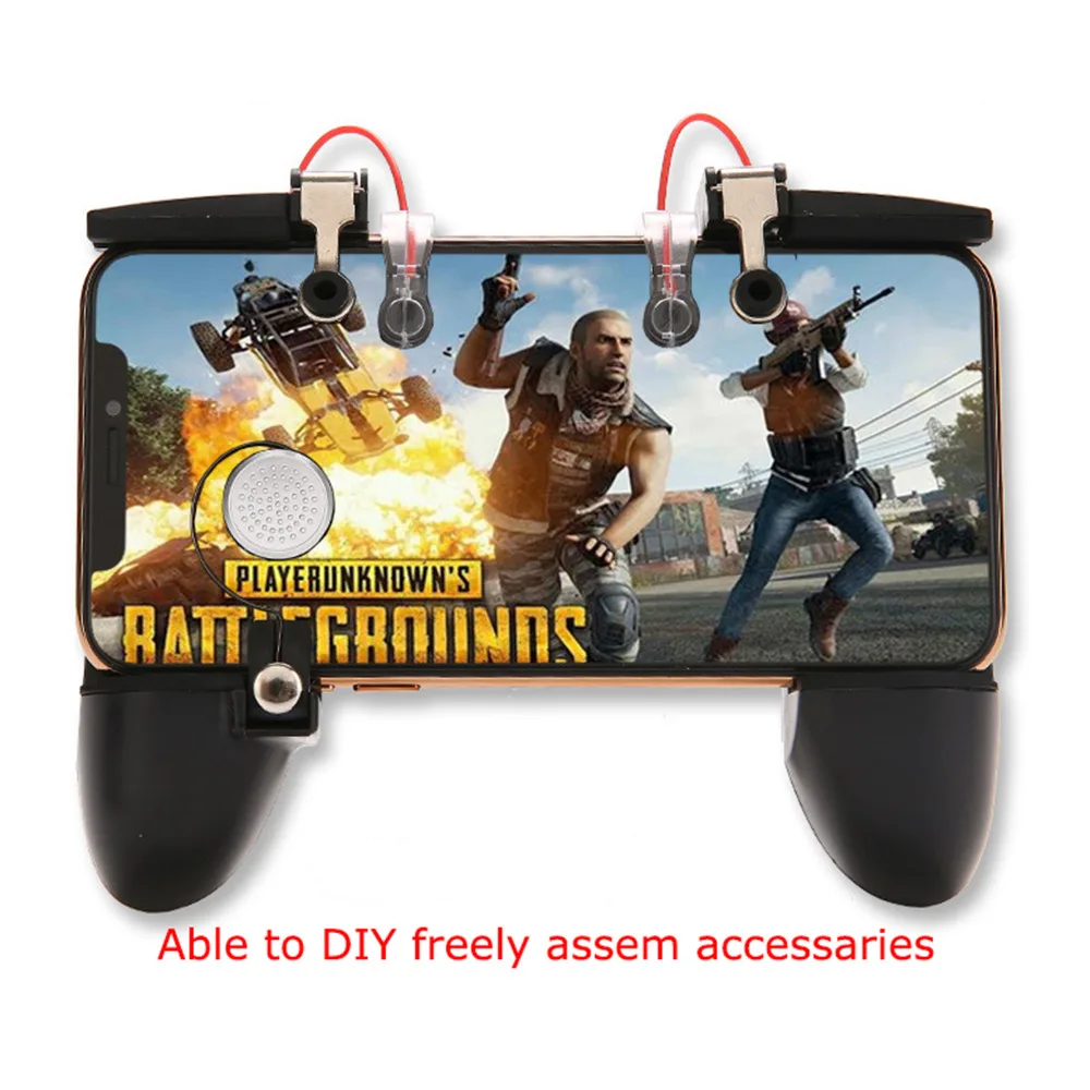 Mobile PUBG Controller Joystick for PUBG Game Handle Trigger Gamepad Fire Button for iOS Android Console 4 Finger Peripherals