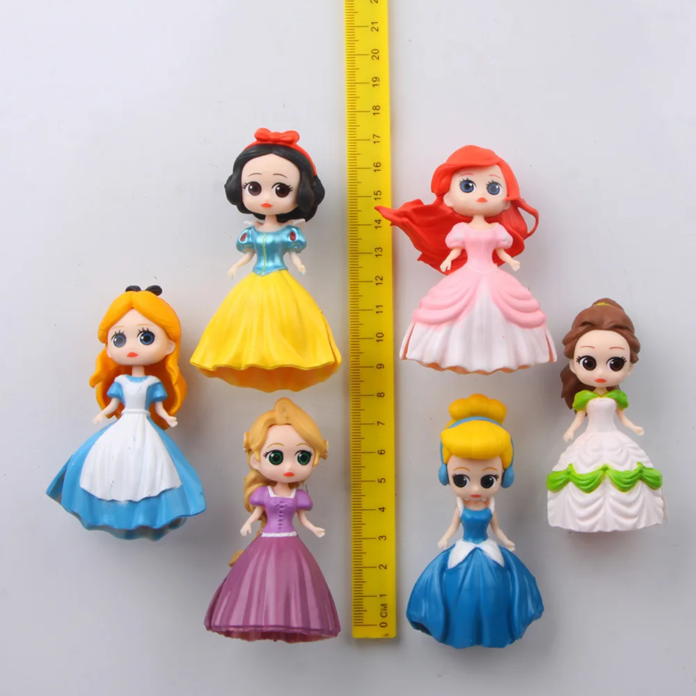 Frozen Fridge Magnets 3d People Souvenir Mermaid Snow White Princess Aisha PVC Magnetic Sticker Kids Fridge sticker Decora