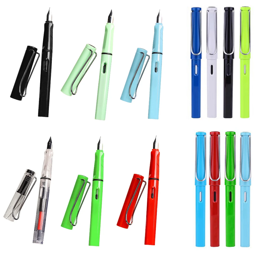 

FangNymph 0.5mm 0.38mm Colorful New Fashion Fountain Pen High Quality Replaceable Ink Pen Business Student Stationery