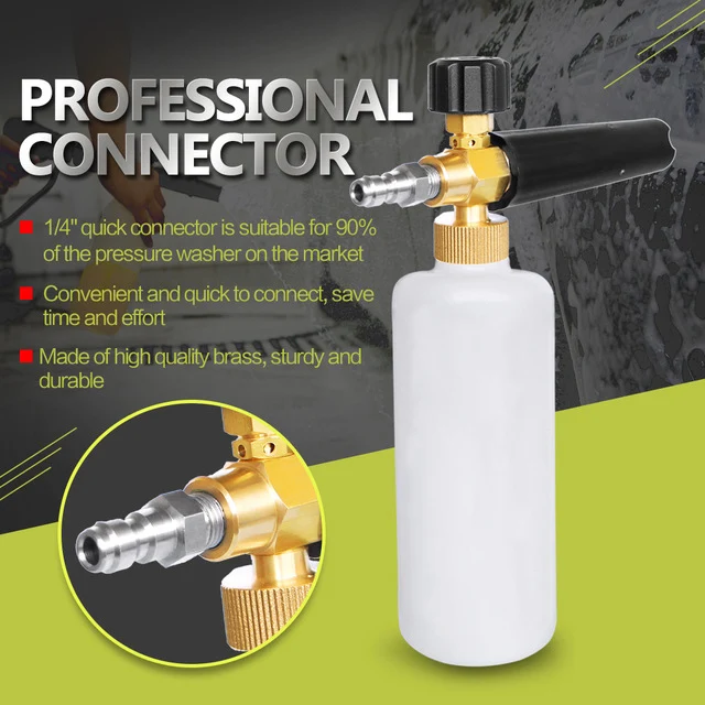 

Car-Styling Foam gun car wash Pressure Washer Jet Wash 1/4" Quick Release Adjustable Snow Foam Lance Foam Cannon tools