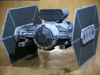 

3D Paper Model Star Wars Interceptor Aircraft Handmade Toy