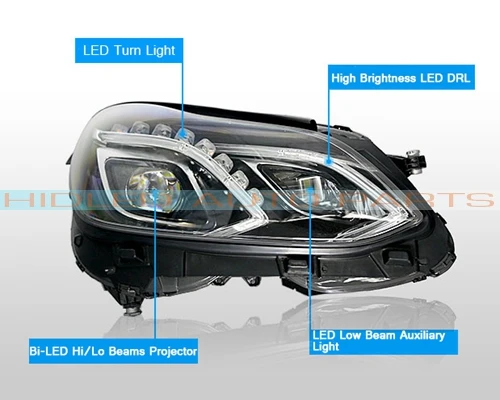 Full-led headlight assembly for Benz E-class W212 9