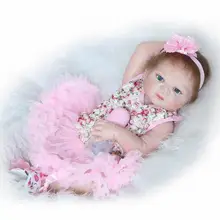 23″57cm Full Body Silicone Reborn Baby Doll Toys Bathe Shower Toy Lifelike Newborn Girl Babies Child Brithday Gift Brinquedos