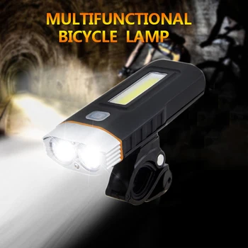 

1000 Lumens MTB Bicycle light T6 LED COB Front Bike Light Rechargeable 18650 Battery