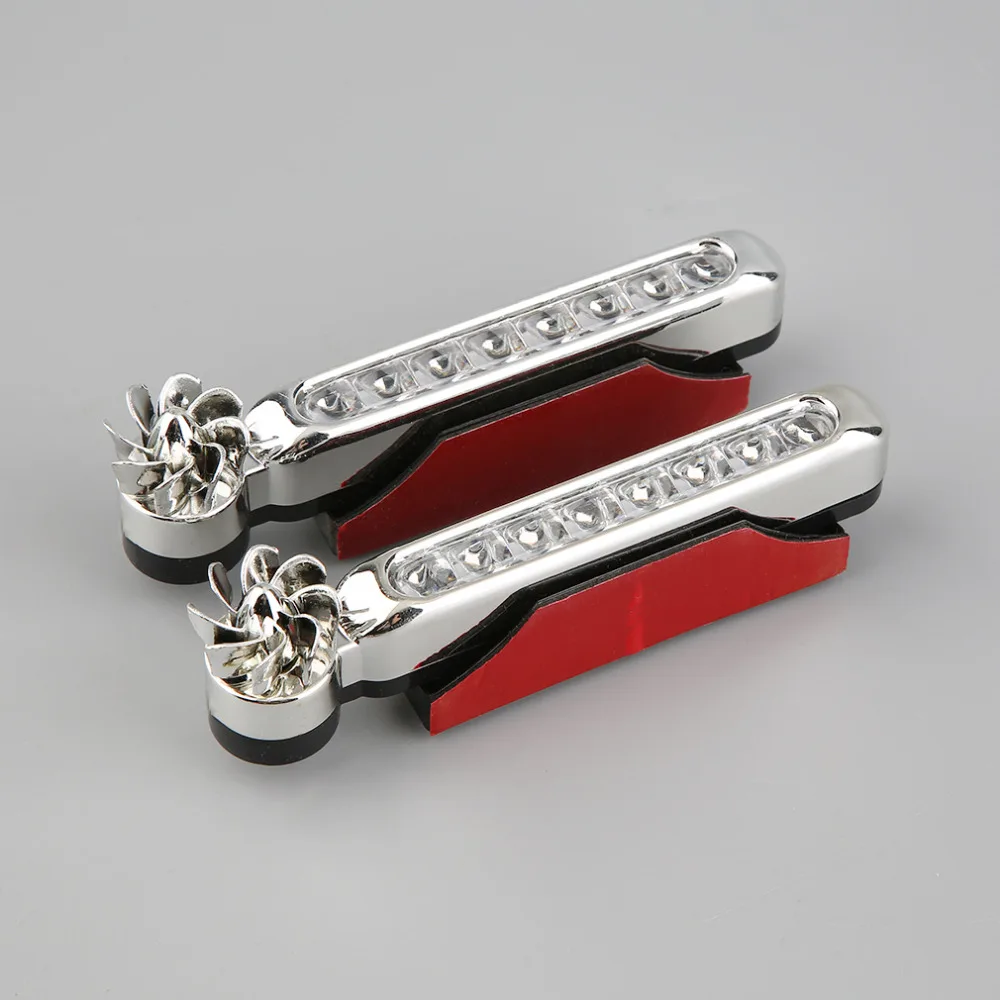 

2x Wind energy Car Daytime Running Lights 8 LED DRL Daylight Head Lamp No need external power supply Hot