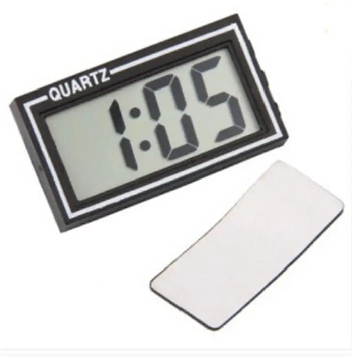 Car Digital CLOCK Time & Date LCD Large Display QUARTZ Free Shipping