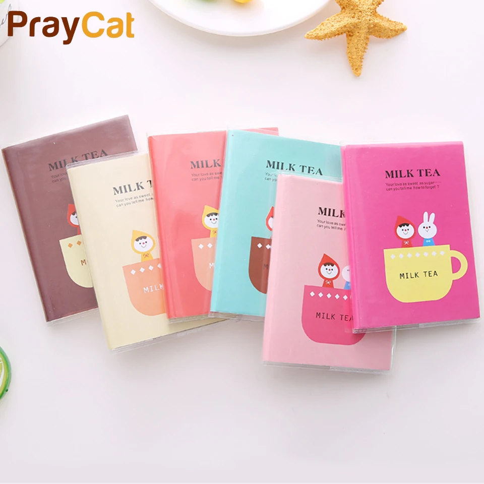 

Small Pocket Notebook kawaiii Notepad Mini Portable Notebook Daily Memos Pvc Cover Note Pad School Supplies Gift