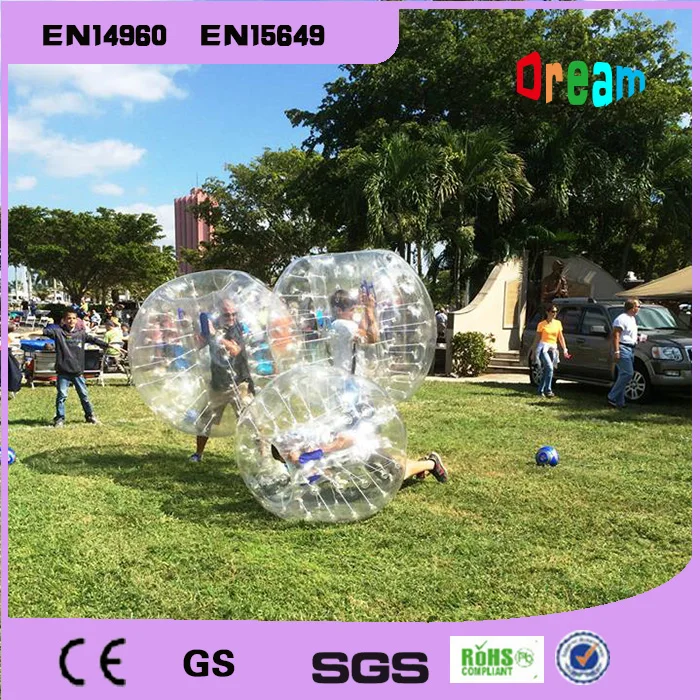 Бесплатная доставка 1.5 м надувной пузырь Футбол мяч бампер пузырь мяч Пластик шарики воздушный Футбол мячи для спорта на открытом воздухе
