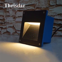 Thrisdar 3 Вт 5 Вт 7 Вт Водонепроницаемый Встраиваемый светодиодный светильник для лестницы 160X160 мм садовый забор крыльцо настенный светильник Villia дорожка светодиодный светильник для ног
