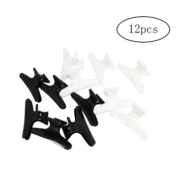 

Hairdressing Hairdressers Hair Tools Butterfly Hair Clamps Hair Claw Salon Section Clips Clasps Clamps Barrettes Black and White