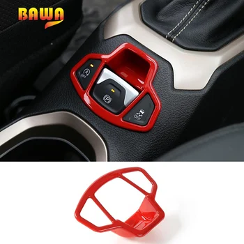 

BAWA Interior Mouldings Handbrake Button Cover for Jeep Renegade 2016-2017 Accessories Car Interior Decoration Frame