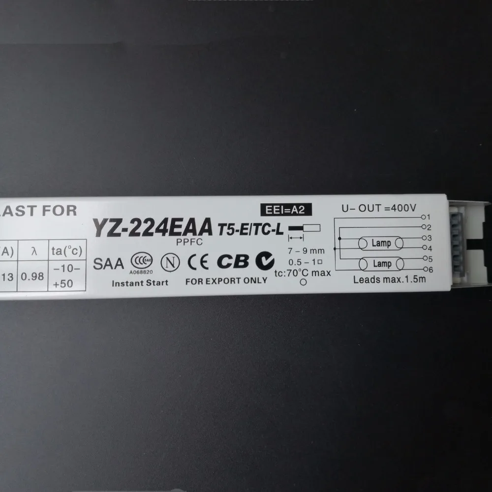 3AAA YZ-224EAA T5-E/TC-L 220-240V 2x24W люминесцентная лампа AC электронные балласты немедленный старт