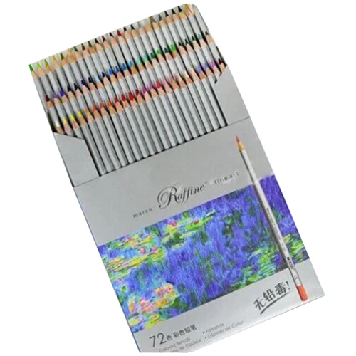 

Marco Fine 72Color Art Drawing Oil Base Non-toxic Pencils Set For Artist Sketch