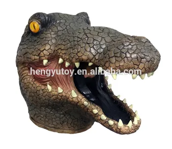 

Realistic Full Head Animal Halloween Party Costume Latex Crocodile Head Mask