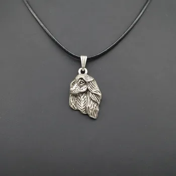 

2017 Fashion Cute vintage 3D Afghan Hound dog Pendant Choker women Necklace Trendy delicate charm gift Jewelry