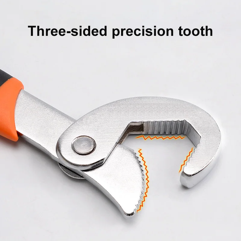 

2pcs Multifunctional Wrench Non-slip Ergonomic Handle Wear Resistant Tube Pipe Wrench Spanner DAG-ship