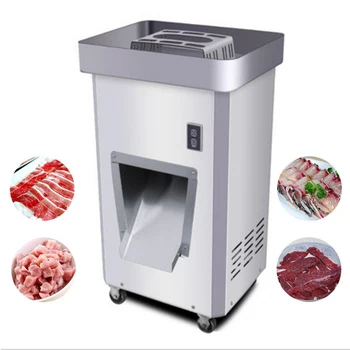 

2019 Commercial Slicing Machine Vertical Electric 1400r / min Meat Cutting Machine Meat Slicer Cutter