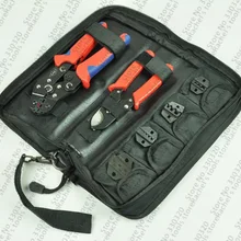 DN-K02C ручной обжимной инструмент набор обжимной инструмент комплект с кабельным резаком и 4 сменные штампы наборы
