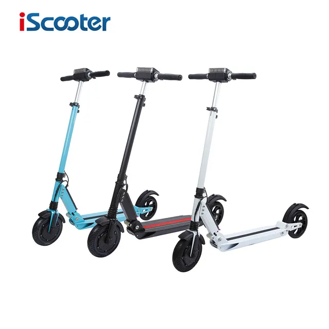 Best price at $450 Cheap iScooter 8 inch Folding electric skateboard Physical electronic brake 18.4AH 24V 10.4AH battery 2 Smart wheel hoverboard scooter