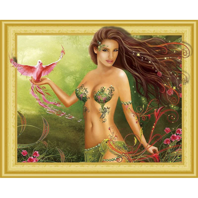 

Diamond Drawing Sexy Girl Rhinestone Diamond Embroidery Diy 3DDiamond Painting Handicraft Inlay Mosaic cross stitch crafts