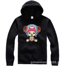 Аниме one piece Луффи череп голова толстовки "Chopper" спортивная толстовка хлопок добавить плюшевый худи Зима Косплей Костюм новинка