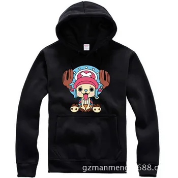 

Anime One Piece Luffy skull head Chopper hoodies sportswear Sweatshirt cotton add plush hoody winter cosplay Costume NEW 2015