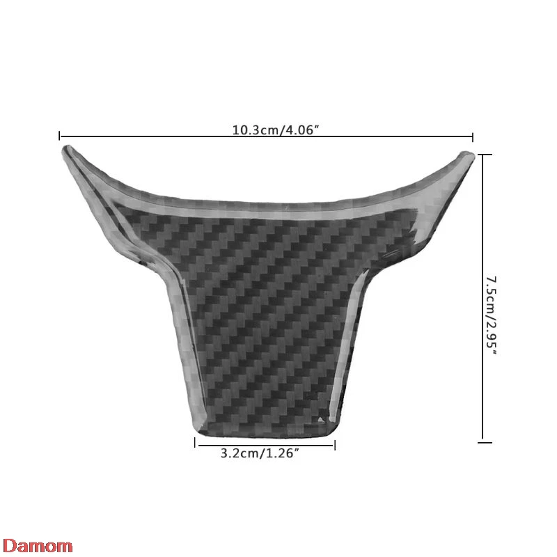 Углеродное волокно рулевого колеса автомобиля панель Крышка отделка украшения для Honda Civic