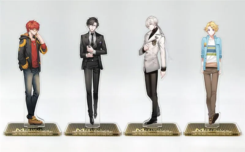 

Anime Cartoon Mystic Messenger Zen Jumin 707 Yoosung Acrylic Stand Figure Gift Halloween Cosplay Keychain Stand Figure Christmas