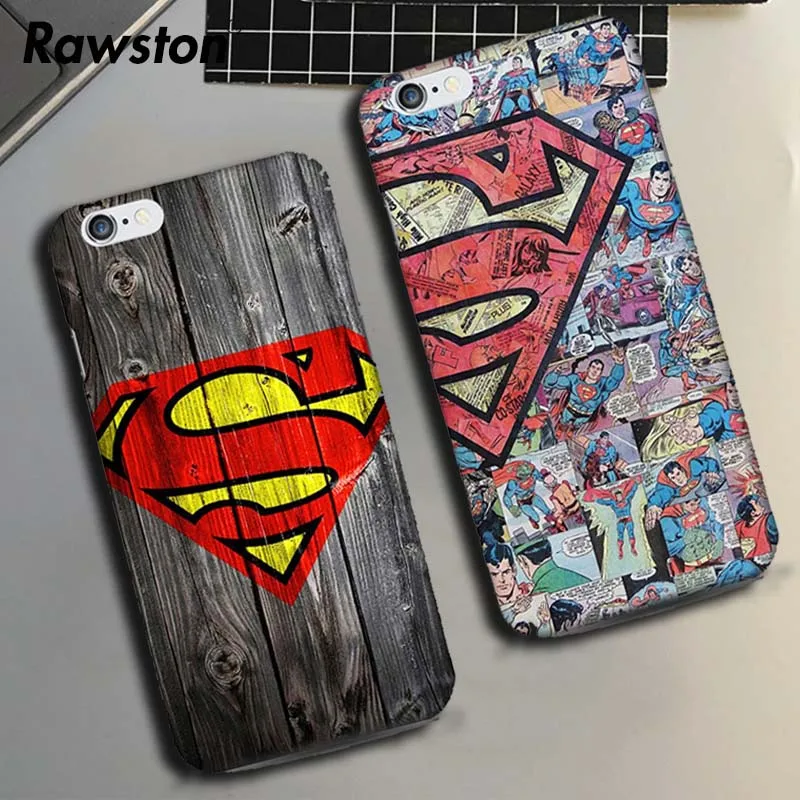 

Marvel Superman Cover Case for coque iPhone 5SE 5s 6 6s 7 8 Plus X 6plus Spider Batman Ironman for iPhone 10 Phone Cases Funda