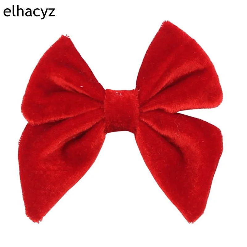 

1PC Retail Chic 3" Girl Solid Velvet Hair Sailor Bow Handmade Barrette DIY Hair Accessories Kids Headwear Women 2019 Hair Clip