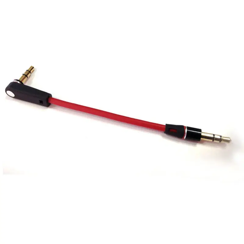 

1 Piece Short 0.2M 20cm Red 3.5mm Jack To Jack Aux Cable Male To Male Stereo Audio Cable Adapter