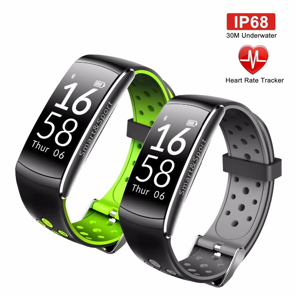 

OGEDA IP68 Waterproof Smart Watch Men Heart Rate Monitor Fitness Tracker Blood Pressure Bluetooth Two-tone strap Smart bracelet