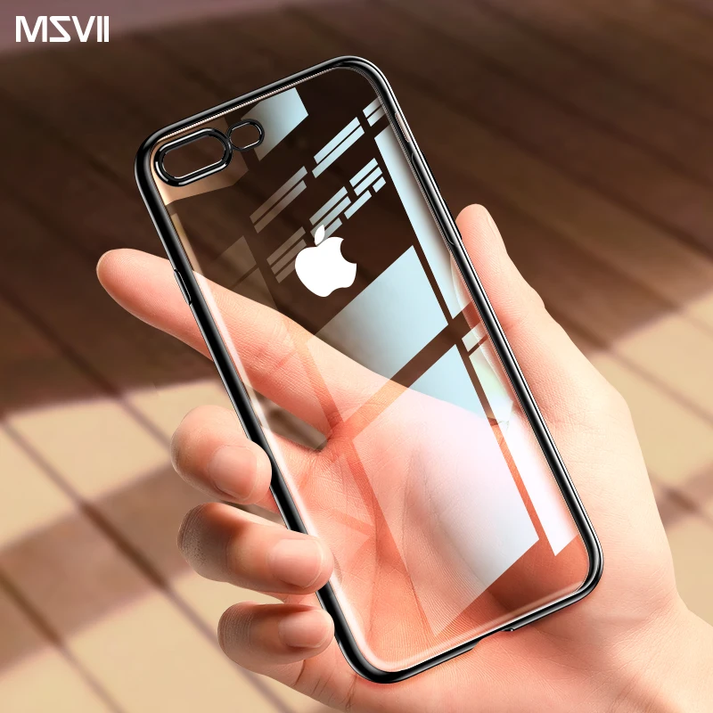 Msvii Шикарный чехол для iPhone 7 ультра тонкий мягкий покрытие задняя крышка 8 Plus