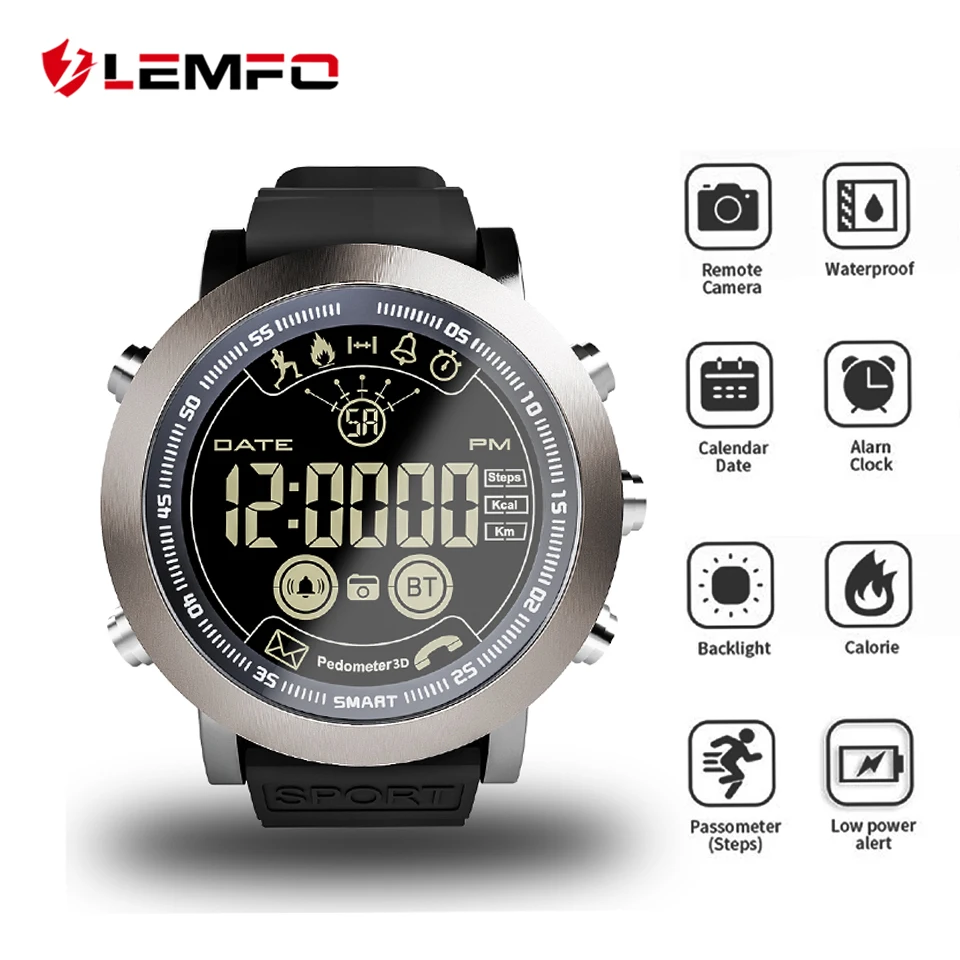 

LEMFO Lf23 Smartwatch Ip68 Waterproof Sport Pedometer Information Reminder 33-month Standby Time Smart Watch for Men Women