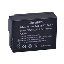DuraPro – batterie pour Panasonic DMC GH2 G5 G6 FZ1000 FZ200, 1400mAh