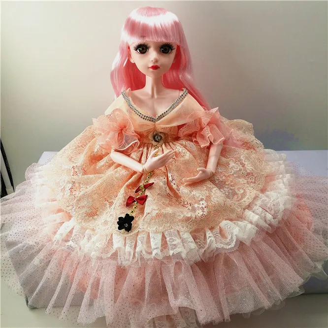 BJD кукла 1/3 60 см кукла с BJD одежда парики обувь макияж девушка подарок игрушки ручной работы силиконовая кукла реборн модная игрушка для детей - Цвет: Toys doll 16