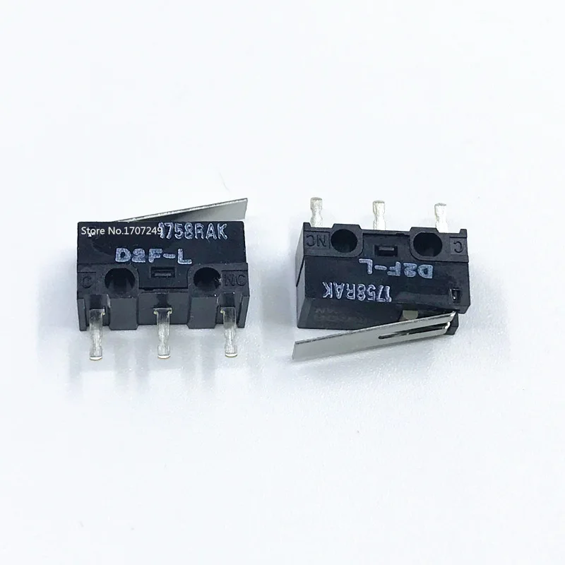 2Pcs original OMRON mouse micro switch D2FC-F-7N 10m 20m OF D2FC-F-K(50M) D2F D2F-F D2F-01 D2F-01L D2F-01FL D2F-01F-T D2F-F-3-7 light fan switch Wall Switches