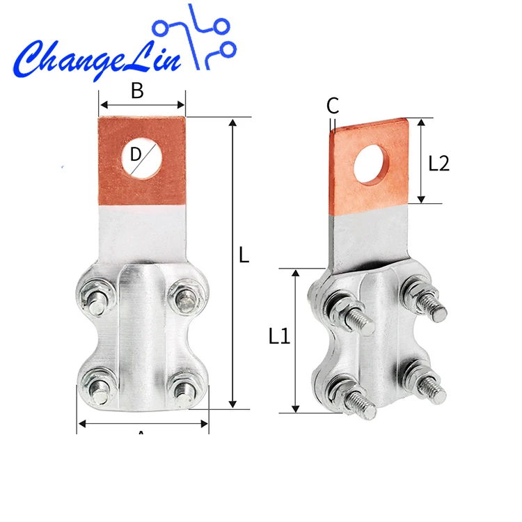 JTL200/300/400/500/600/800/1000 мм Медь Алюминий биметаллический болт отверстие для ремонта трубы стыковой соединитель переходной зажим концевая кабельная муфта
