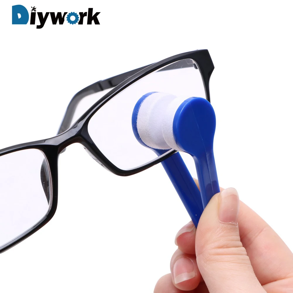 DIYWORK для очистки очки щетка для очистки Портативный мини микрофибры солнцезащитные очки стекла мягкой солнцезащитные очки Очиститель