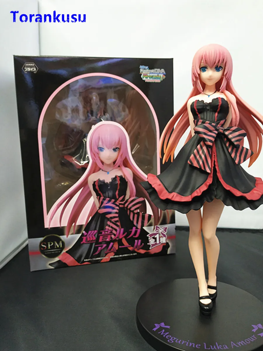 

Vocaloid Figure Megurine Luka Figure Anime Figure GIrl Gothic Full Dress Figurine PVC Model Doll Toys For Children Kids Gift XP