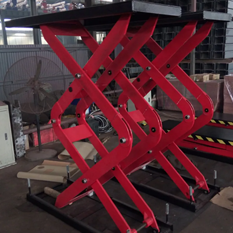 

3000kgs Ground-hiding Scissor Lift with extension platform