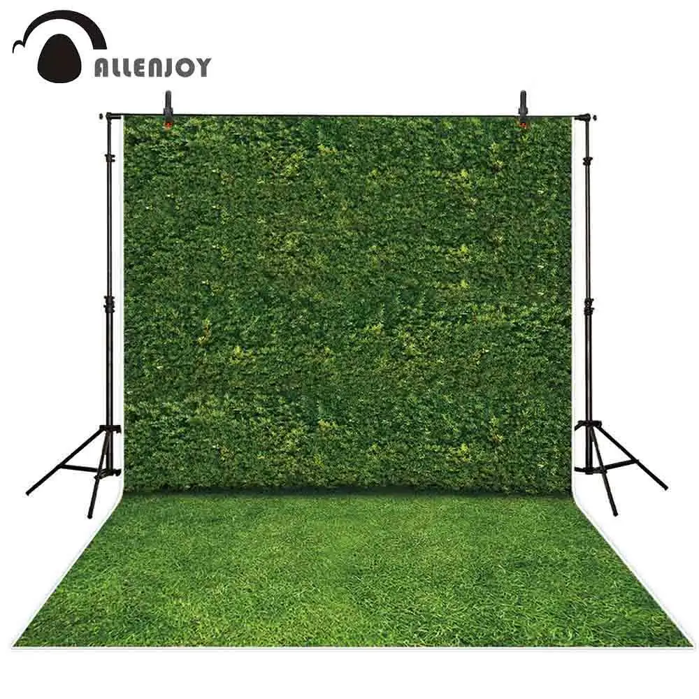 

Allenjoy photography backdrops nature green leaves wall grass portrait scenery photographic backgrounds photocall photobooth