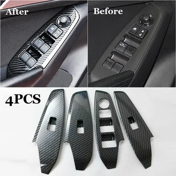 

Decor Window Switch Sticker 4pcs Armrest Decorate Button Power 265*77mm