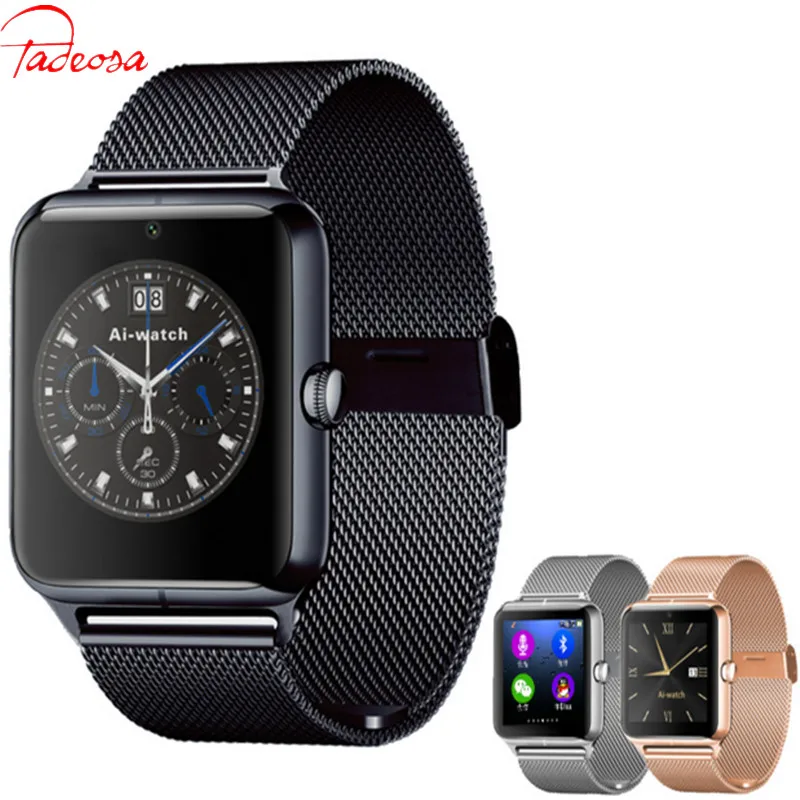 

TADEOSA Bluetooth Smart Watch Z50 smartwatch support sim TF card Pedomente Sleep Monitor call SMS Sedntary Reminder for android