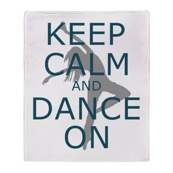 

Keep Calm And Dance On Teal Soft Fleece Throw Blanket Throws Fleece Blanket Manta Coberto For Sofa/Bed/Car/Office