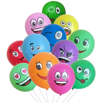 

12/50/100 pcs Expression balloon set Latex Balloons Party Balloons Wedding Decorations Spotted Balloon Smiley face